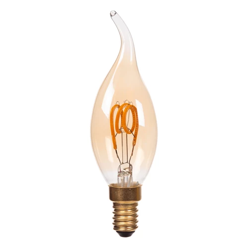 Lucide CT35 - Ampoule filament - Ø 3,5 cm - E14 - 1x3W 2200K - Ambre - éteint